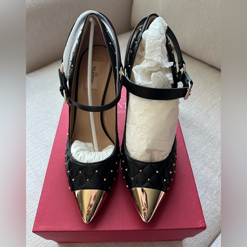 Valentino Garavani rockstud spike leather heels